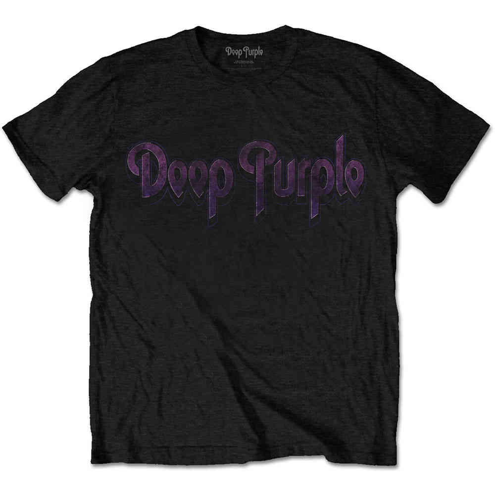 Deep Purple - Vintage Logo T-shirt Homme - Noir